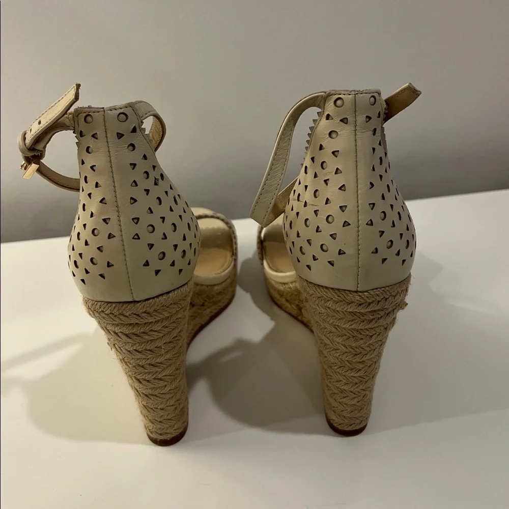 Botkier Women's Jamie Leather Espadrille Wedge Sandals size 8.5